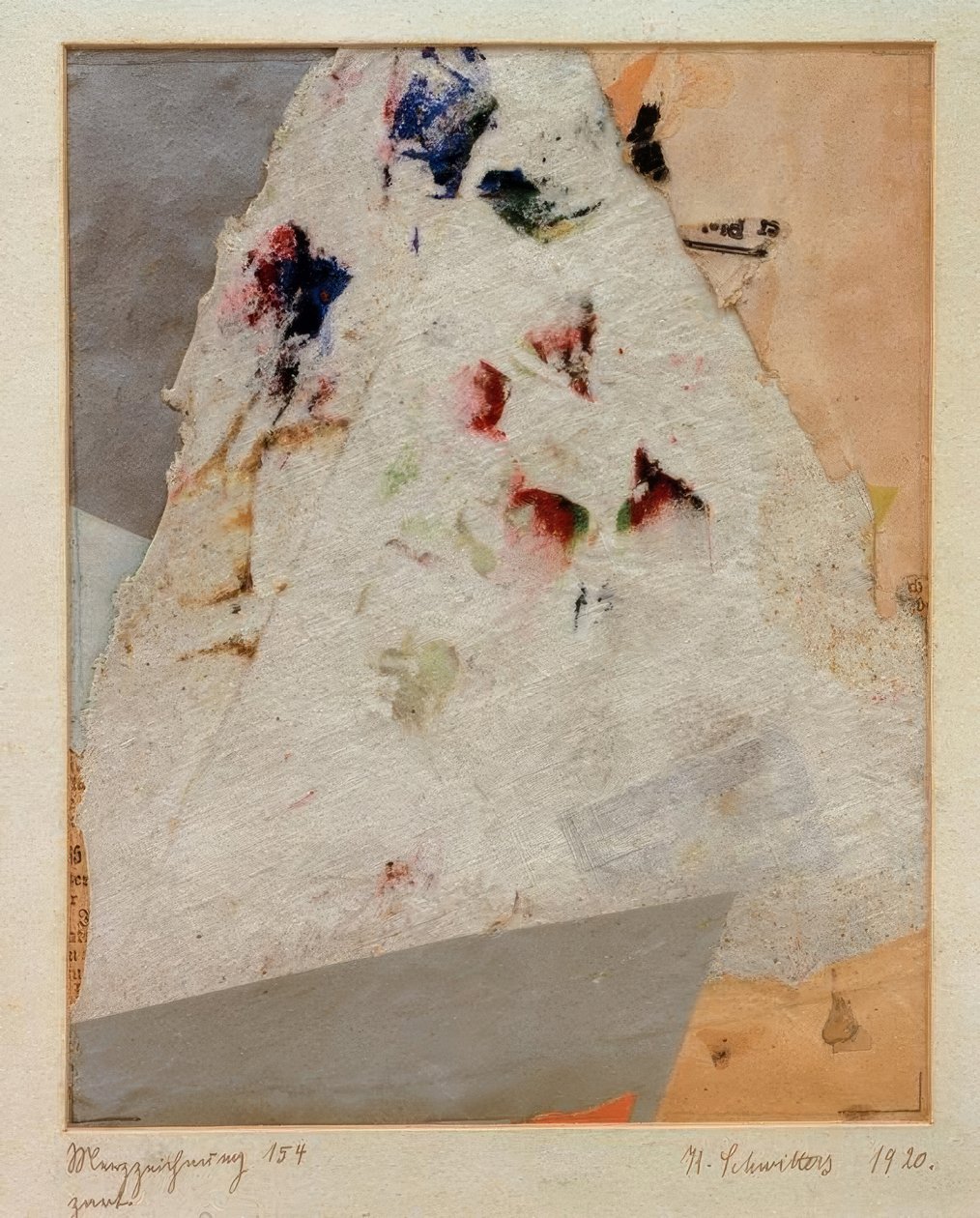 Merz tegning 154 bud af Kurt Schwitters