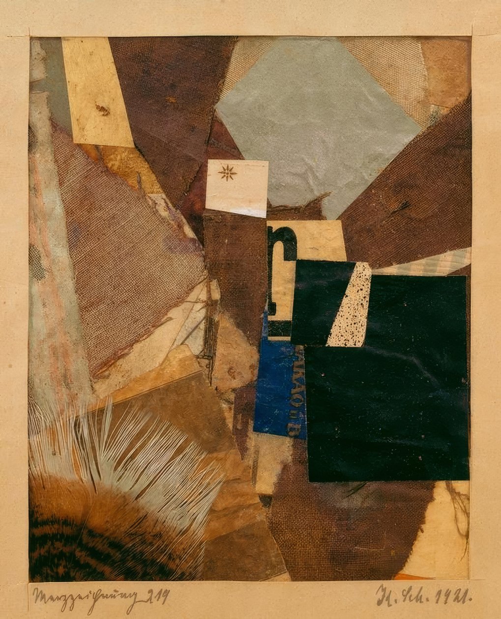 Merz tegning 219 af Kurt Schwitters