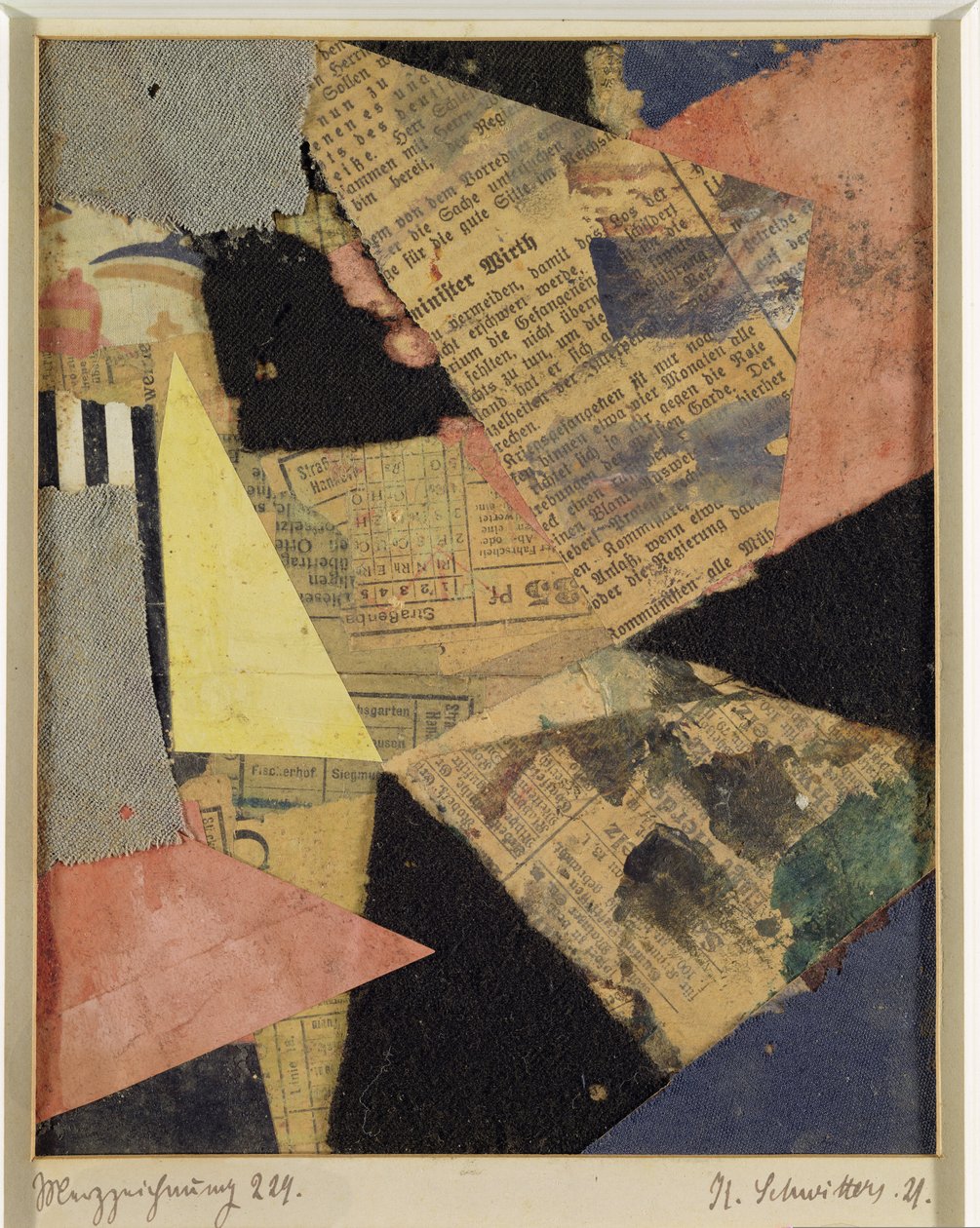 Merz tegning 229, 1921 af Kurt Schwitters