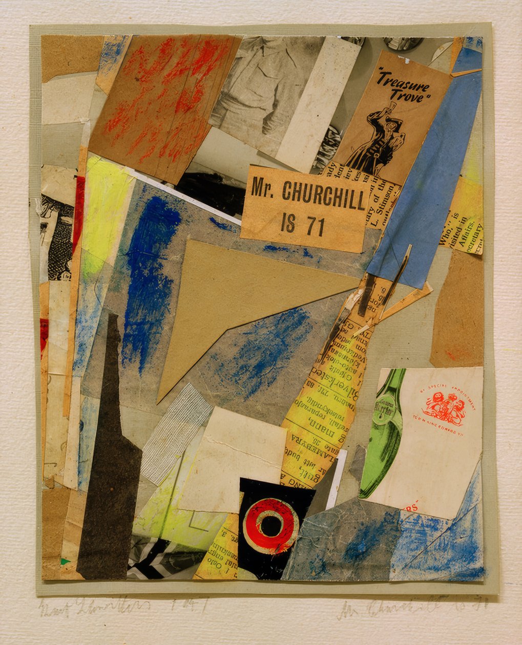Mr. Churchill er 71 af Kurt Schwitters
