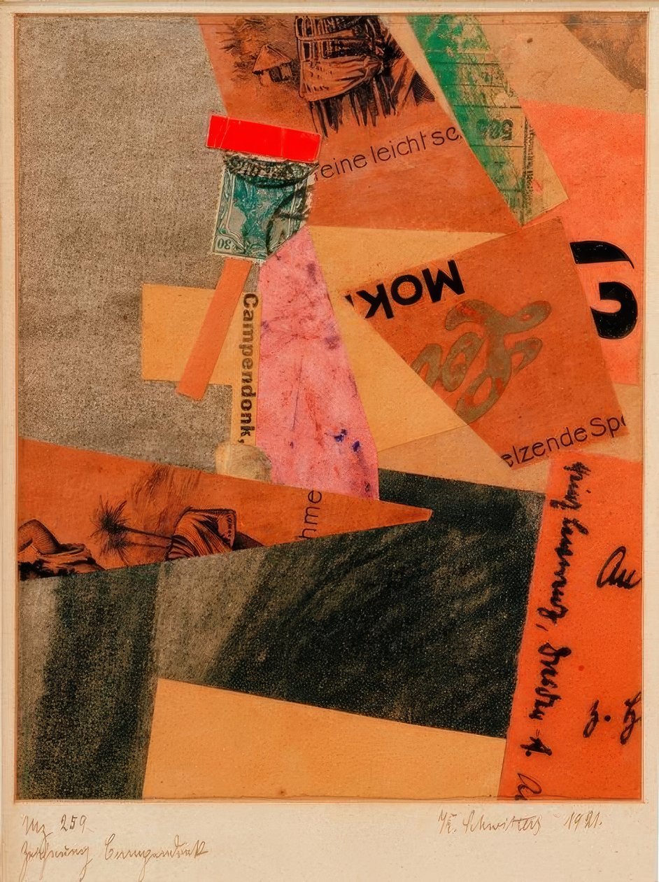 Mz 259 tegning Campendonk af Kurt Schwitters