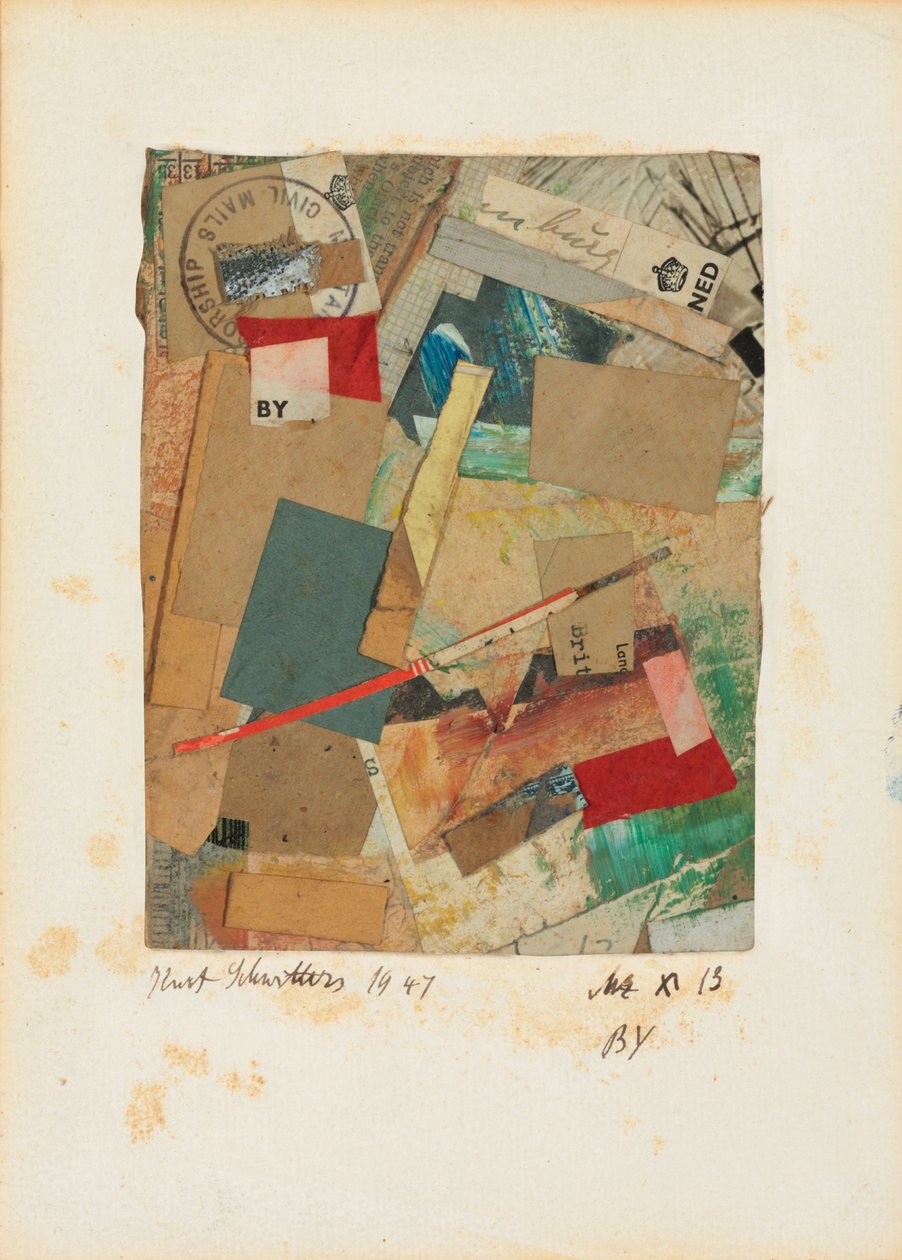 Mz x 13 BY, 1947 af Kurt Schwitters