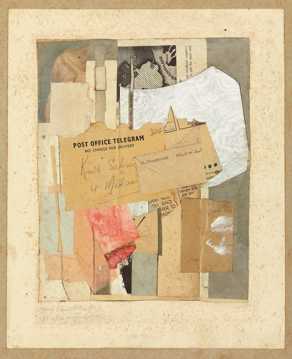 Uden gebyr for levering, 1947 af Kurt Schwitters