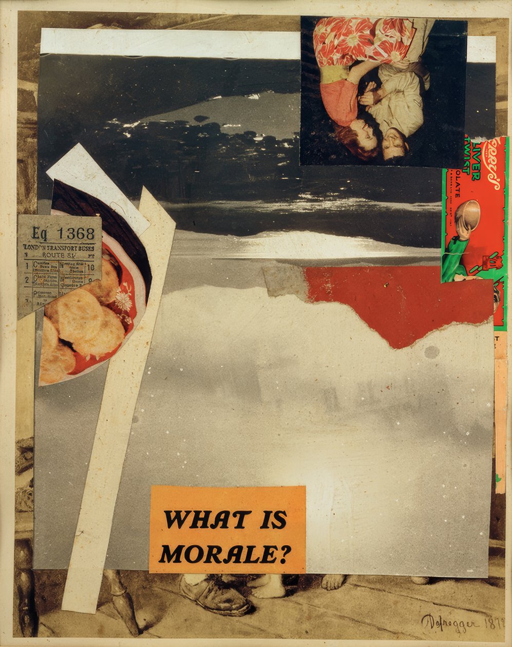 Uden titel (Dukken) af Kurt Schwitters