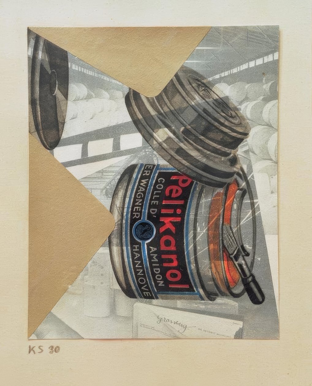 Uden titel (Pelikanol) af Kurt Schwitters