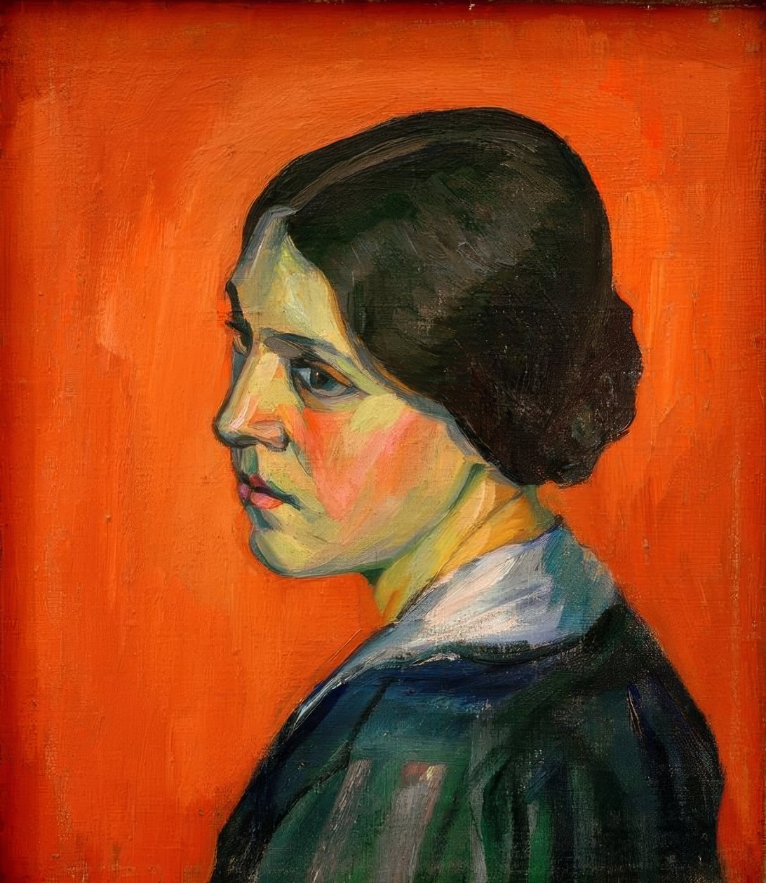 Uden titel (portræt af Helma Schwitters) af Kurt Schwitters