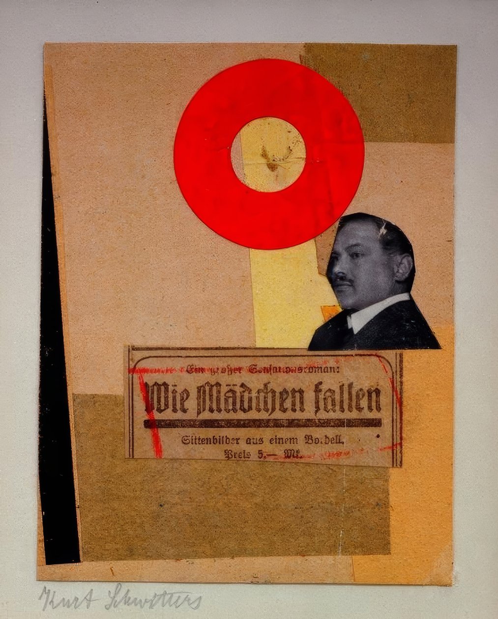Uden titel (How Girls Fall) af Kurt Schwitters