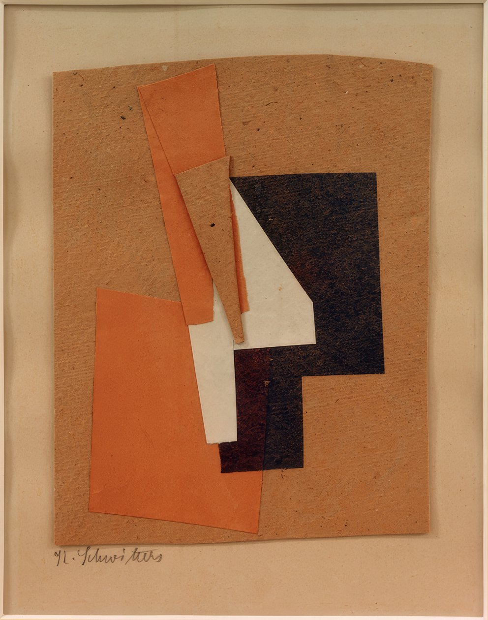 Unavngivet (grå, blå, rød, hvid) af Kurt Schwitters