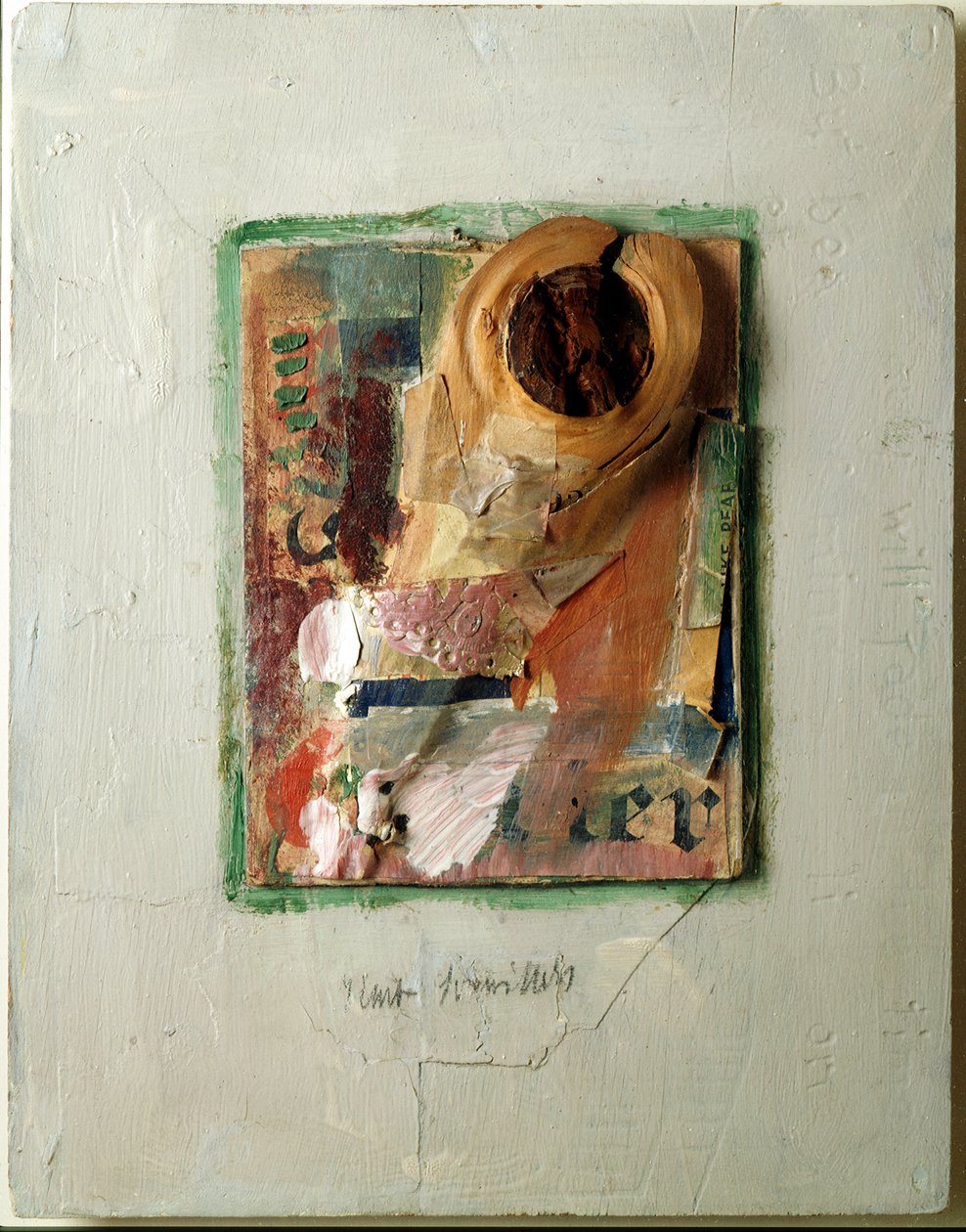 Pærecollage af Kurt Schwitters (1887-1948) 1938 Privat samling af Kurt Schwitters
