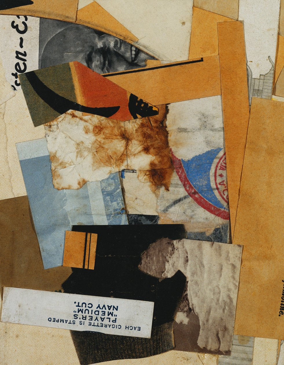 Spillere "Medium" Navy Cut, 1935 af Kurt Schwitters