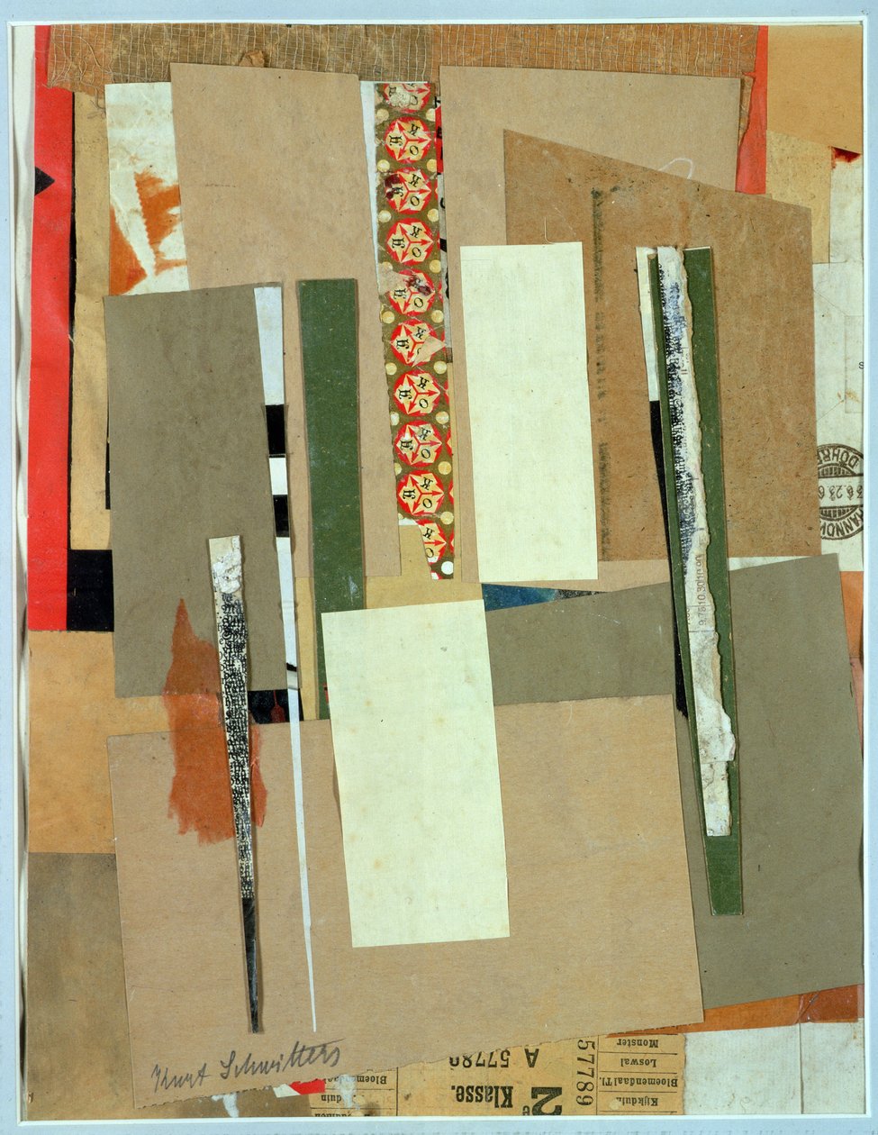 Jernbane, 2. klasse, 1923 af Kurt Schwitters