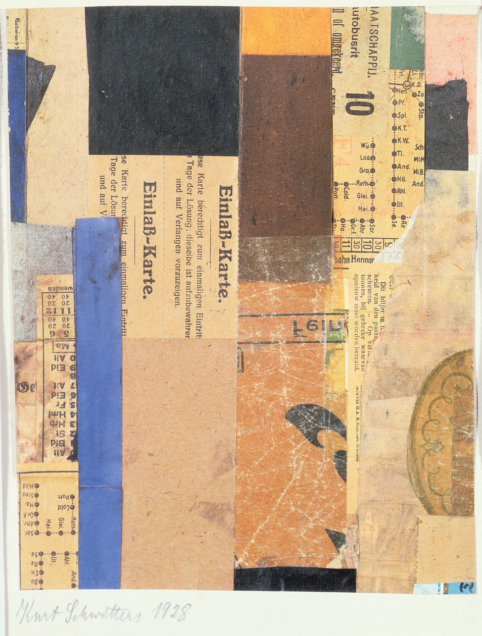 Uden titel, 1928 af Kurt Schwitters