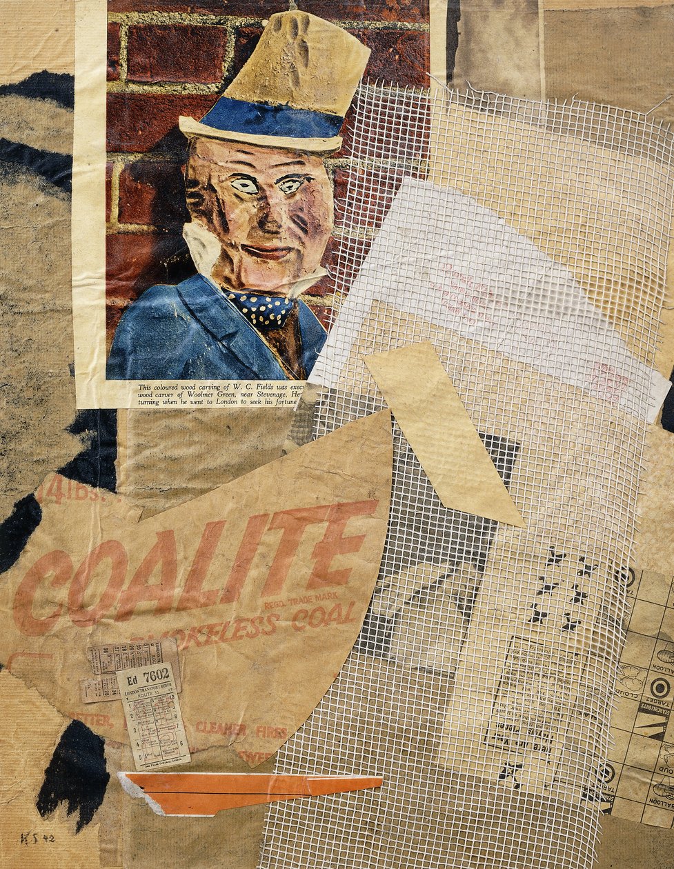 TOILET. Felter, af Kurt Schwitters