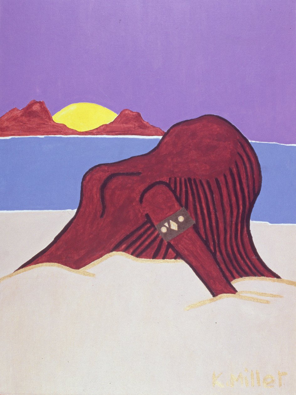 Beach Beauty, 2005 (akryl på lærred) af Kurtis L. Miller