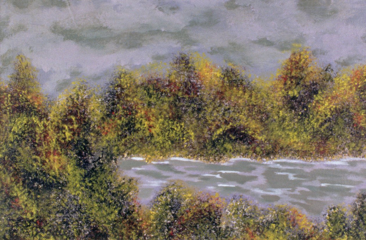 Quiet Storm, 2004 (akryl på papir) af Kurtis L. Miller