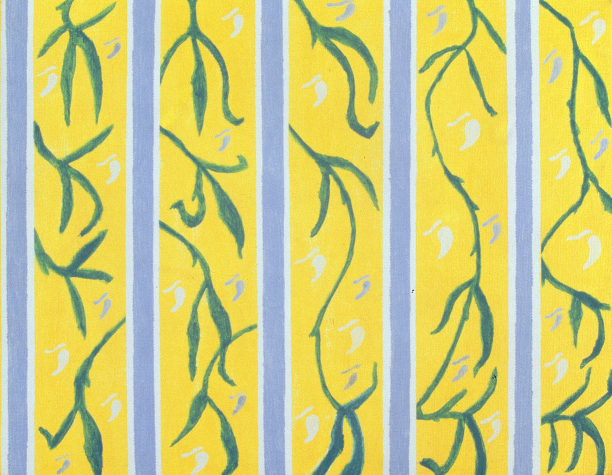 Wallpaper Vines, 2004 (akryl på lærred) af Kurtis L. Miller