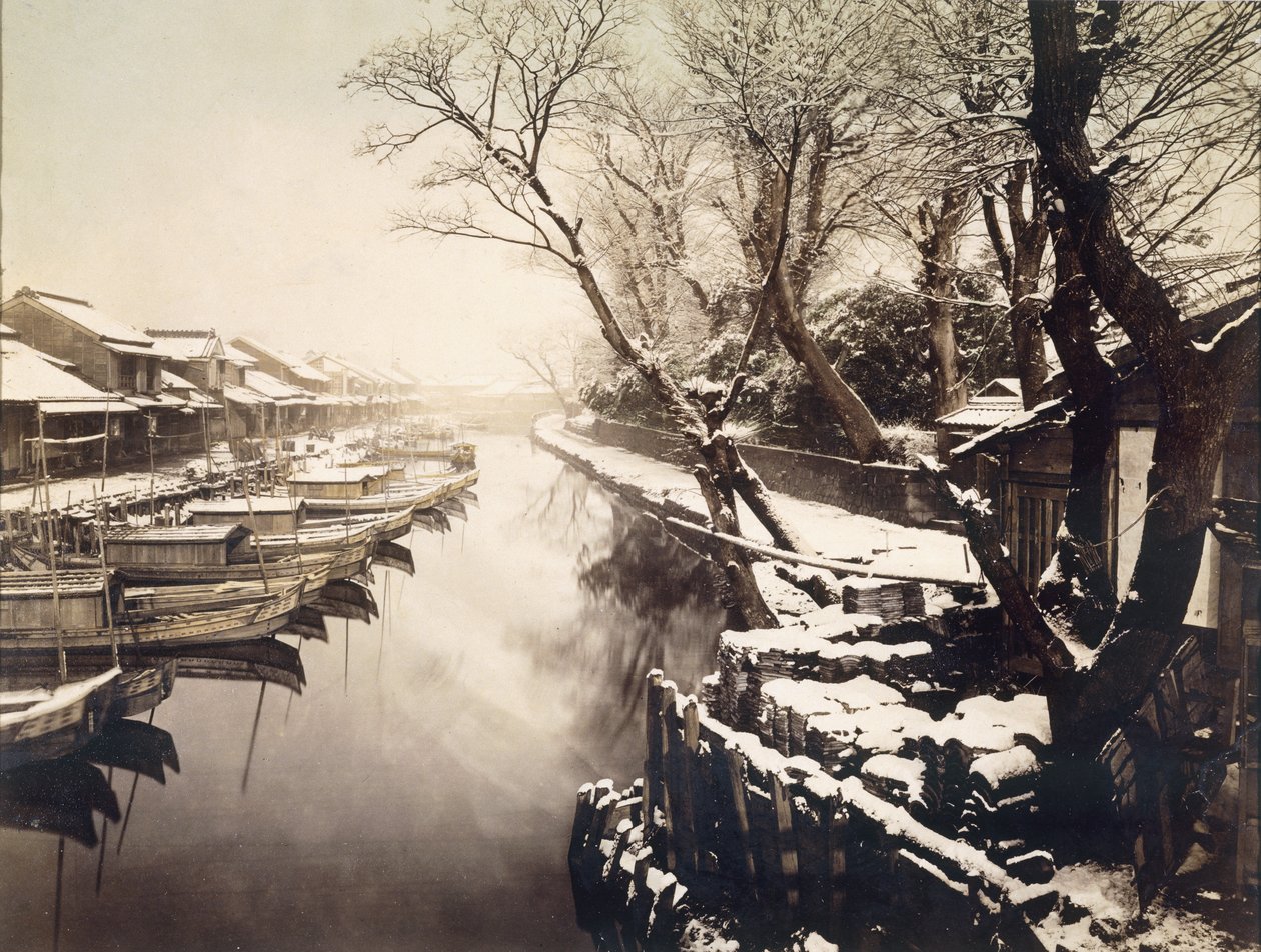 Sanya Bori (detalje), ca. 1880 (albumintryk med original håndfarvning) af Kusakabe Kimbei