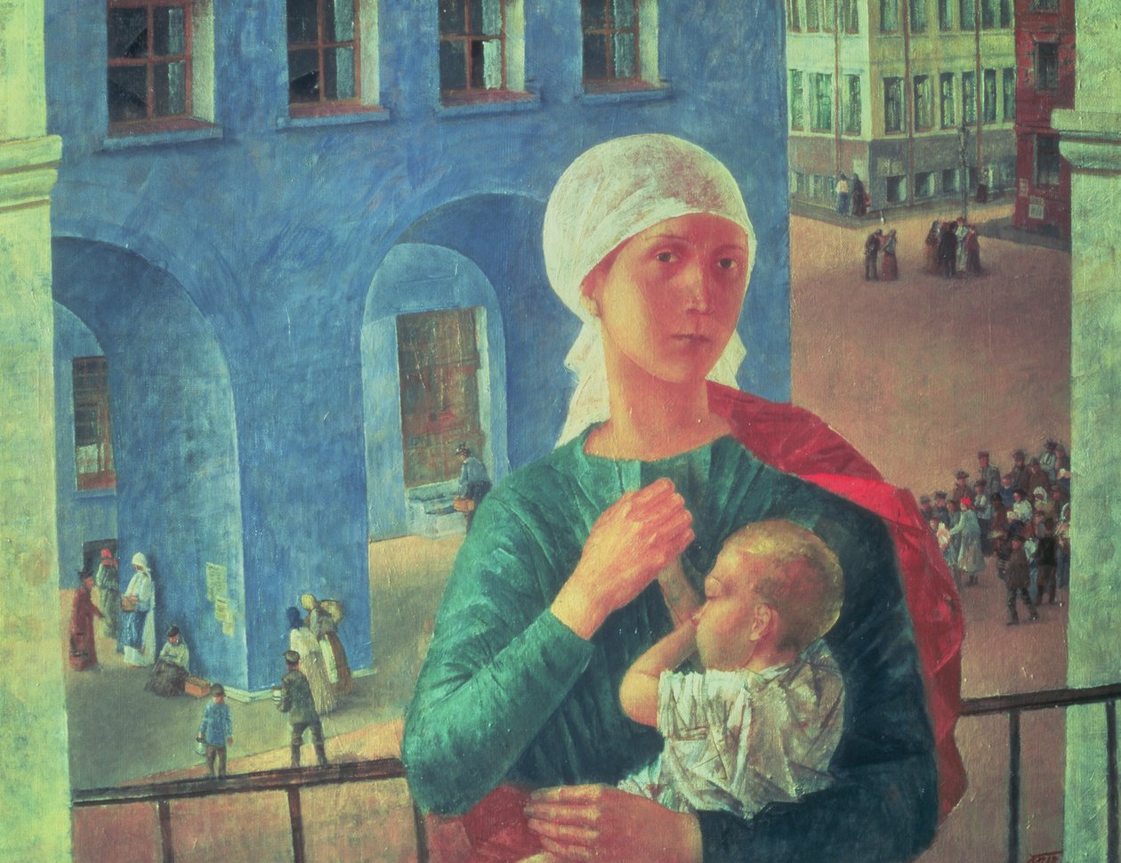 1918 i Petrograd, 1920 af Kuzma Sergeevich Petrov Vodkin
