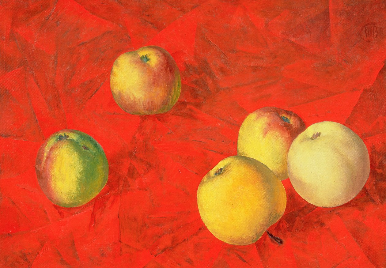 Æbler, 1917 af Kuzma Sergeevich Petrov Vodkin