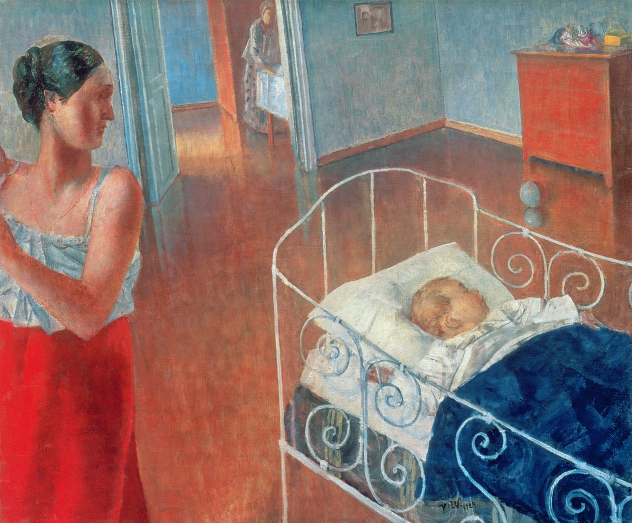 Sovende barn, 1924 af Kuzma Sergeevich Petrov Vodkin