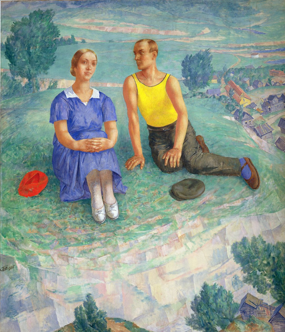 Forår, 1935 af Kuzma Sergeevich Petrov Vodkin