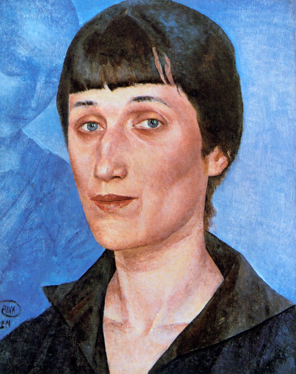Portræt af Anna Akhmatova, 1922 af Kuz