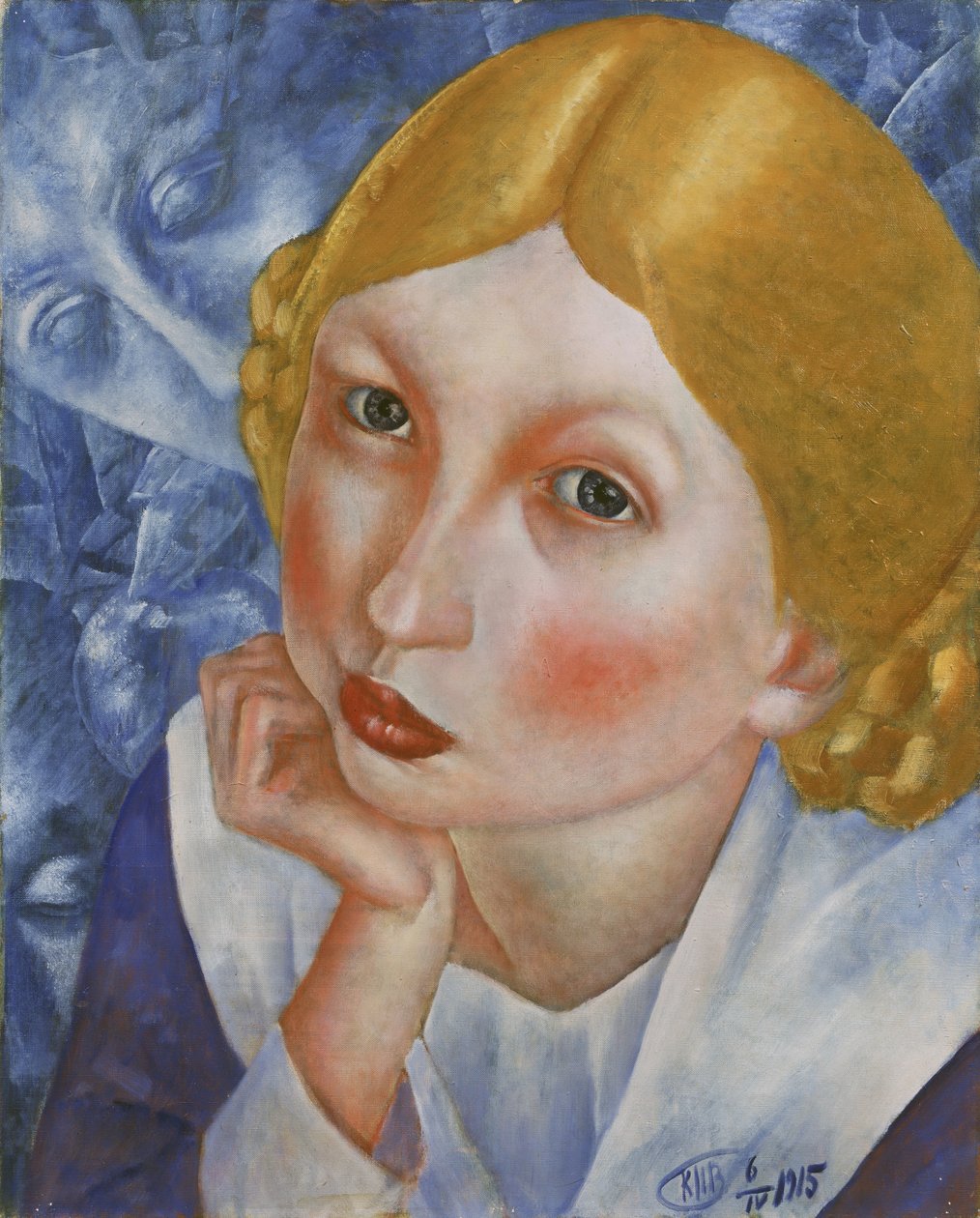 Portræt af Ria, 1915 af Kuzma Sergeevich Petrov Vodkin