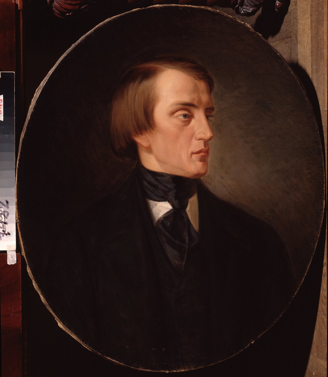""Portræt af russisk litteraturkritiker Vissarion Belinski (Bielinski) (1811-1848)"" Maleri af Kirill Gorbounov (Gorbunov) (1822-1891) 1876 Pushkin Memorial Museum, Sankt Petersborg af Kyrill Antonovitch Gorbunov