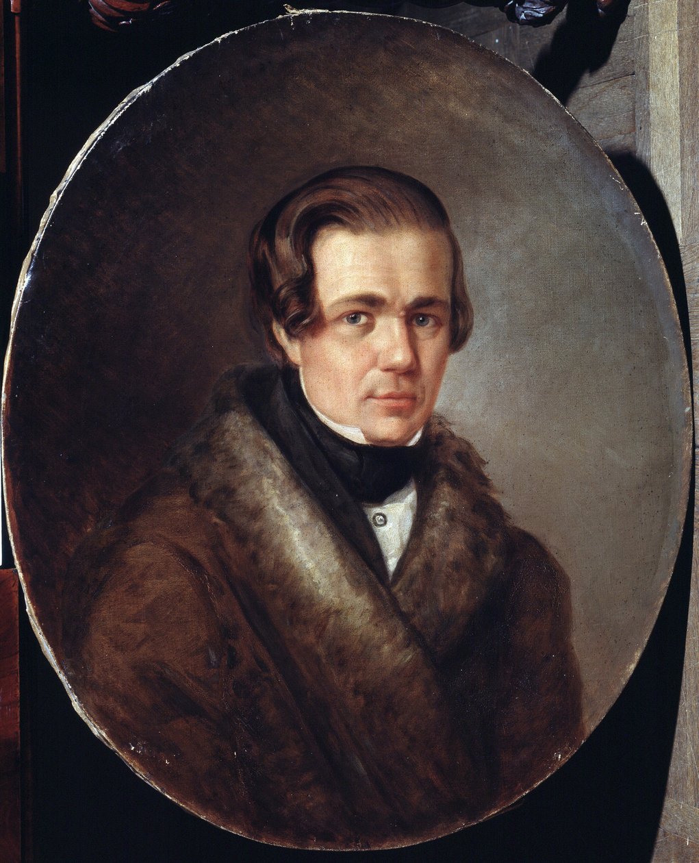 ""Portræt af den russiske digter Alexei Koltsov (1809-1842)"" Maleri af Kirill Gorbounov (Gorbunov) (1822-1891) 1872 Pushkin Memorial Museum, Sankt Petersborg af Kyrill Antonovitch Gorbunov