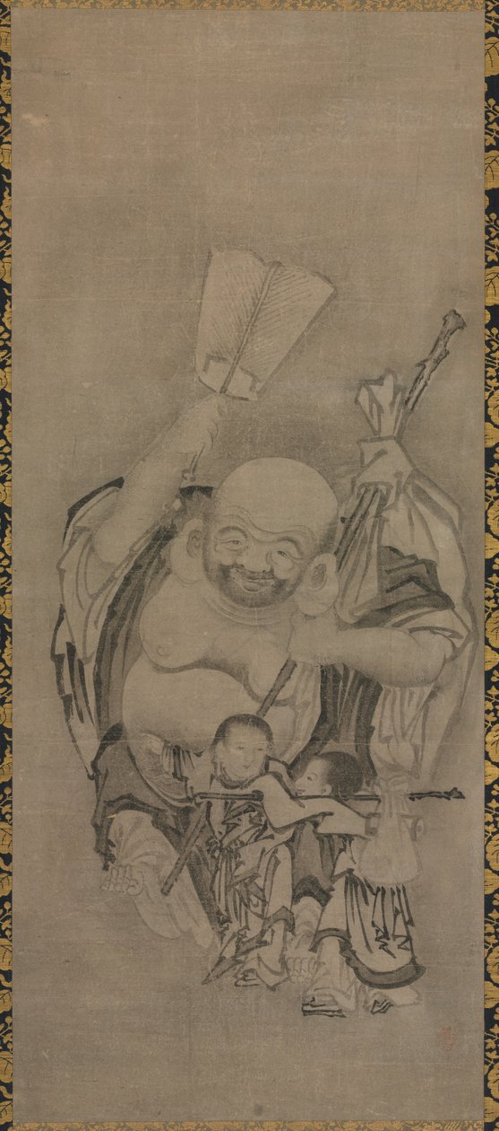 Hotei med Daoistiske udødelige: Hotei af Kyūseki Tomonobu