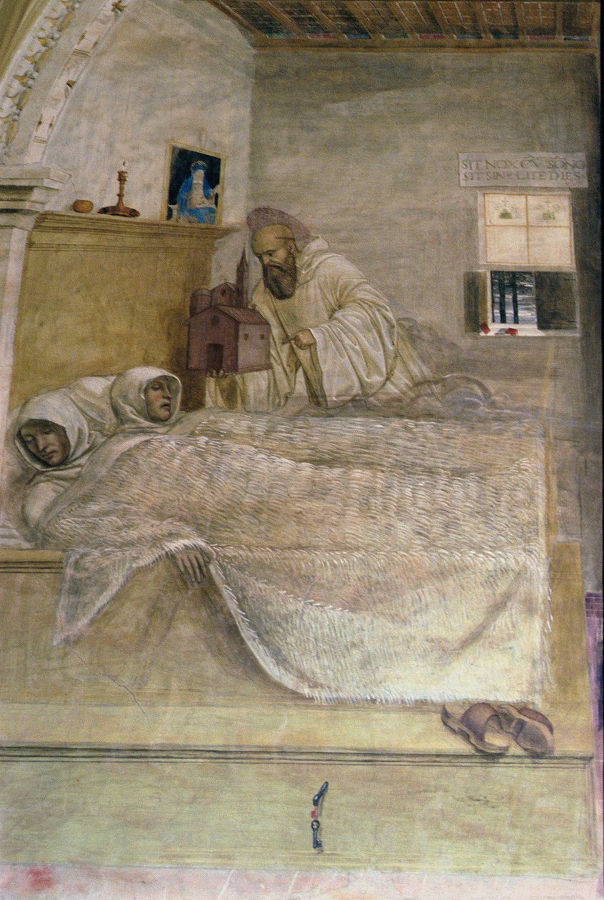 St. Benedikts liv (detaljer) af L. and Sodoma, G. Signorelli