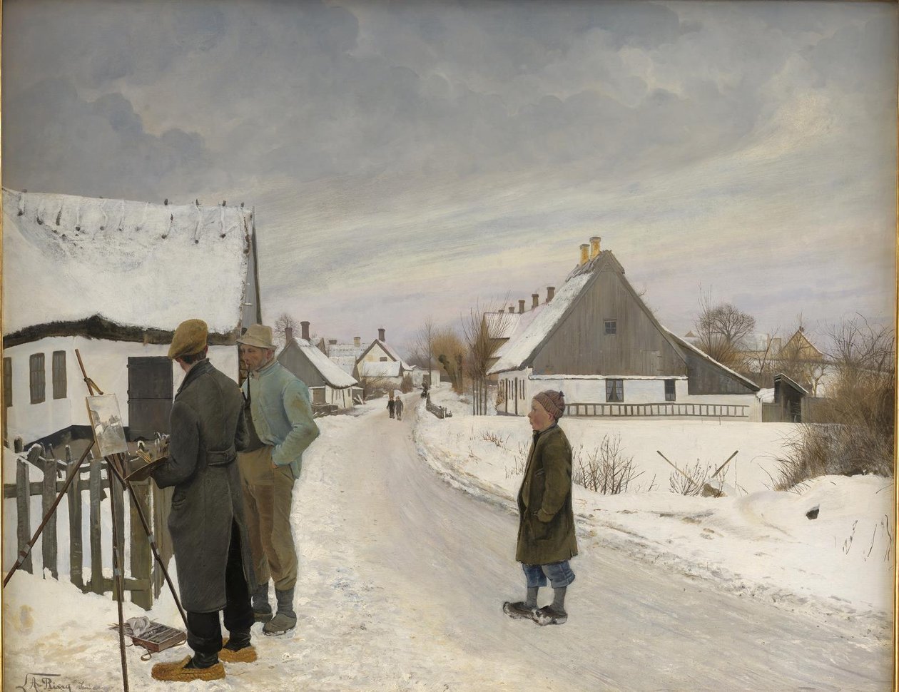 Maleren i Landsbyen af Laurits Andersen Ring