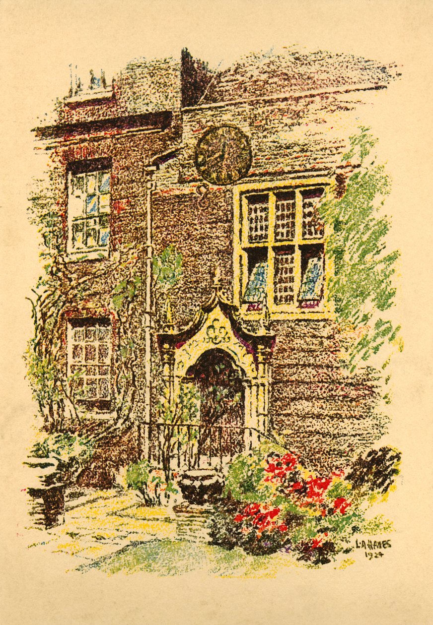 Staple Inn, London, 1924. af L. A. Hayes