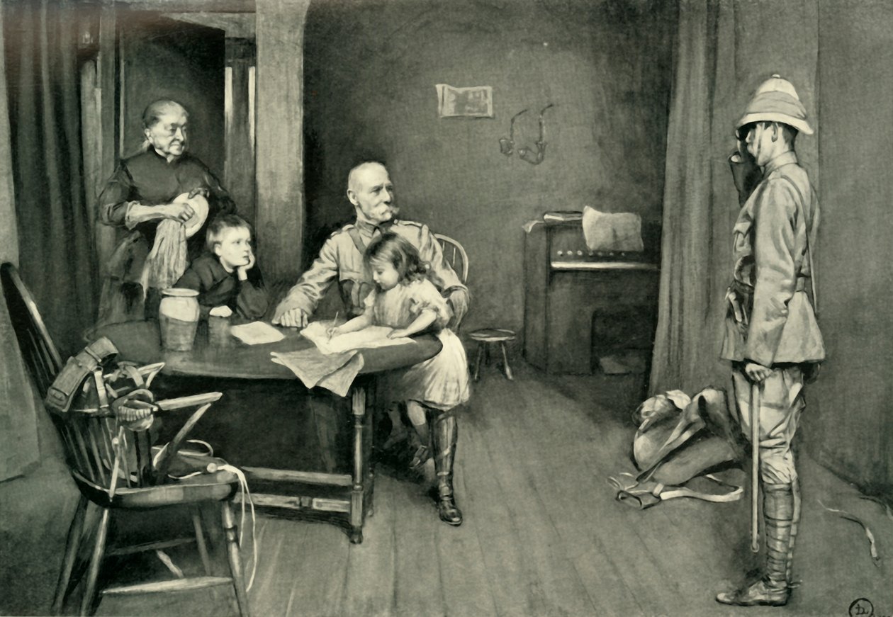 Lord Roberts på Orange Grove Inn: A Characteristic Incident, 1901. af L. Daviel