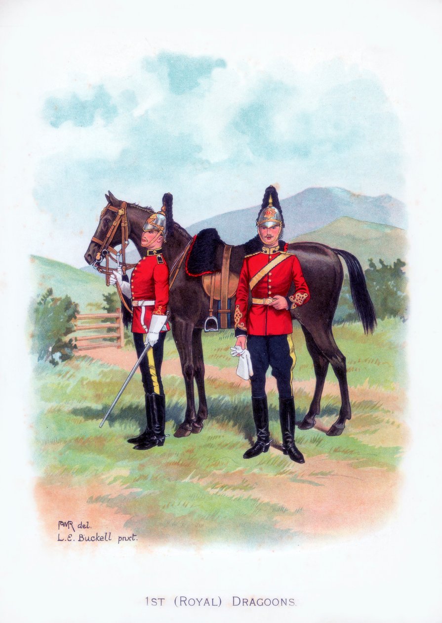 1st Royal Dragons, c1915. af L. E. Buckell