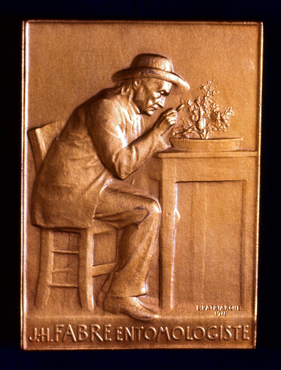 Jean Henri Fabre, fransk entomolog, 1911 af L. Patriarche