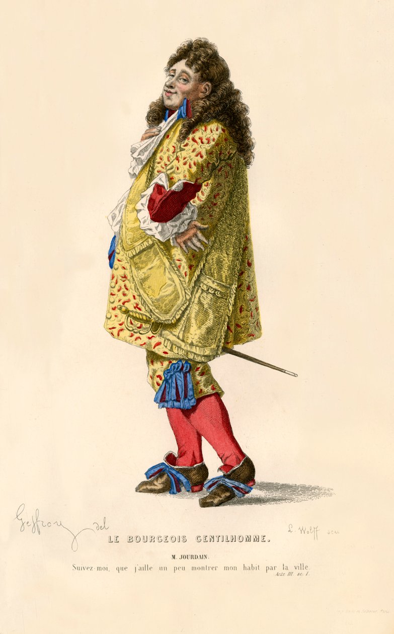 Monsieur Jourdain, 1868. af L. Wolff