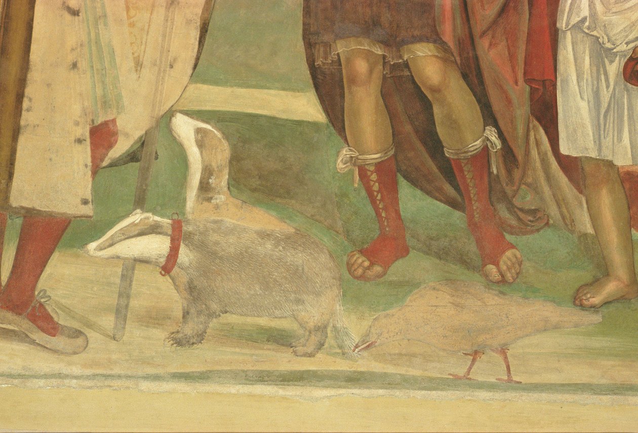 St. Benedikts liv (detaljer) af L. and Sodoma, G. Signorelli