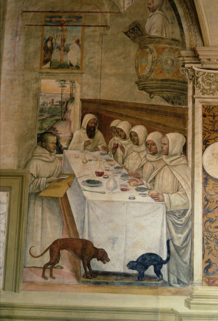 St. Benedikts liv (detaljer) af L. and Sodoma, G. Signorelli