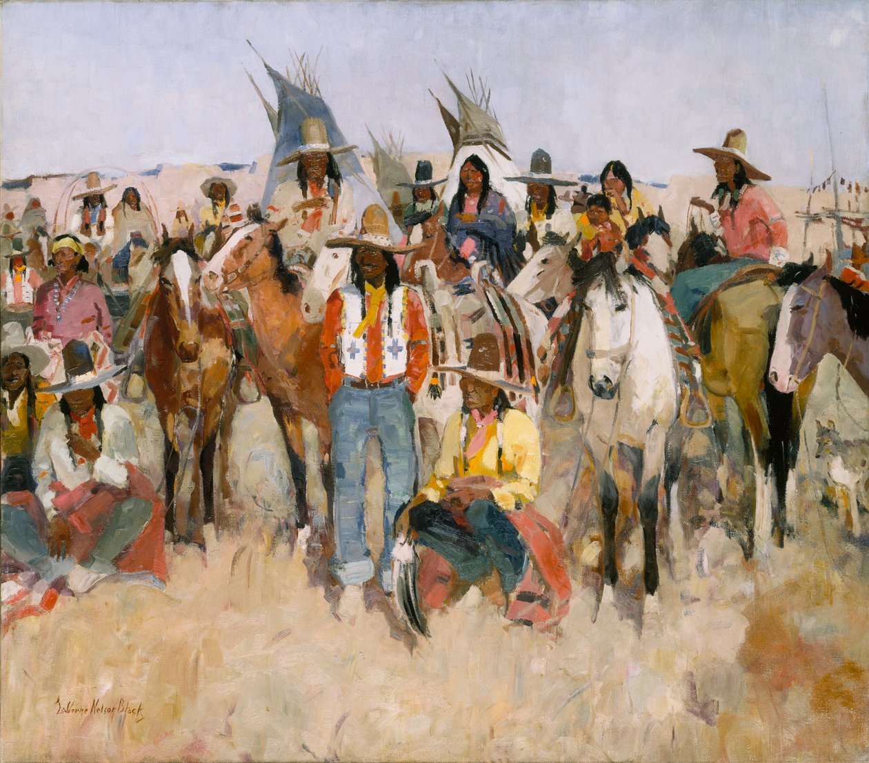 Jicarilla Apache Fiesta, 1934. af LaVerne Nelson Black
