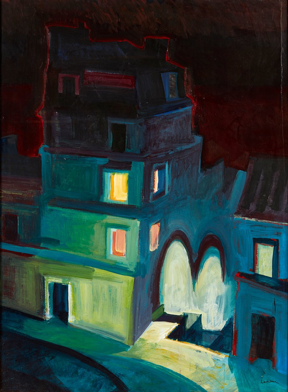 Nocturne (olie om bord) af Lachlan Goudie