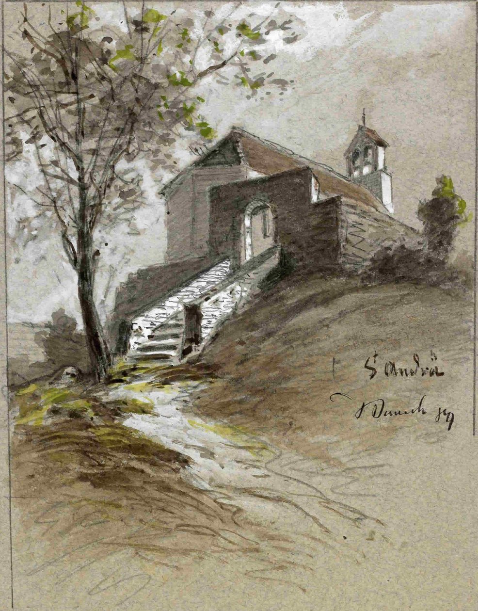 Kirken St. Andrej i Gozd nær Otokun af Ladislav Benesch