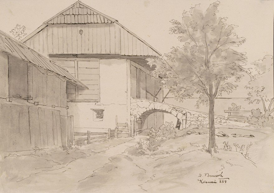 Kranjska gora-gård bygning af Ladislav Benesch