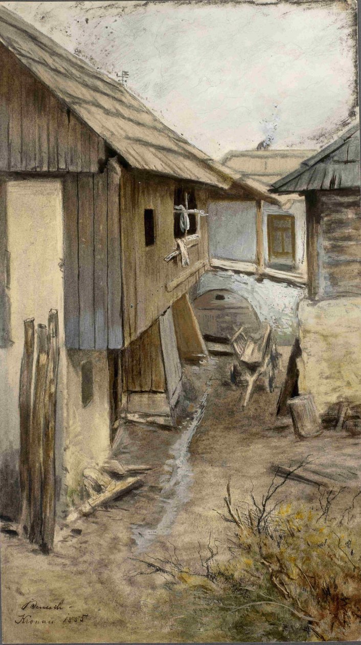 Kranjska gora-bondegård af Ladislav Benesch