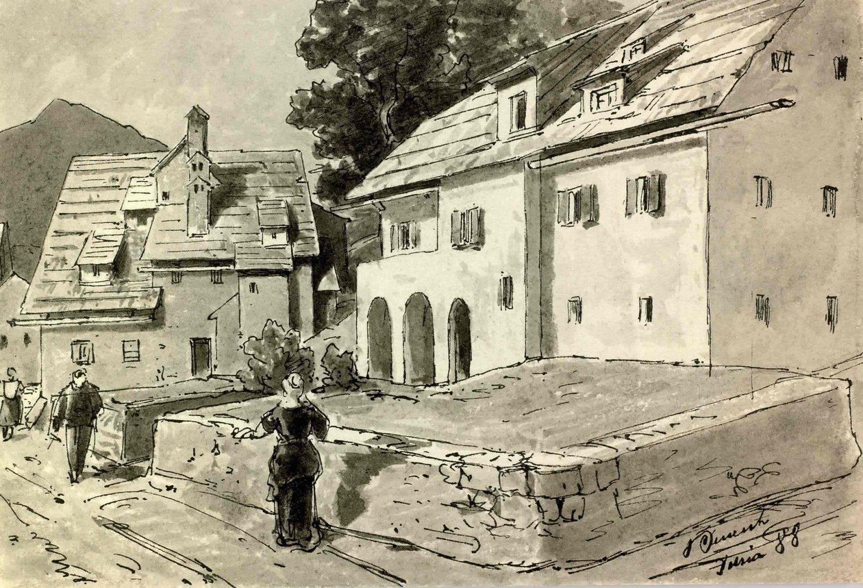 Motiv fra Idrijen af Ladislav Benesch