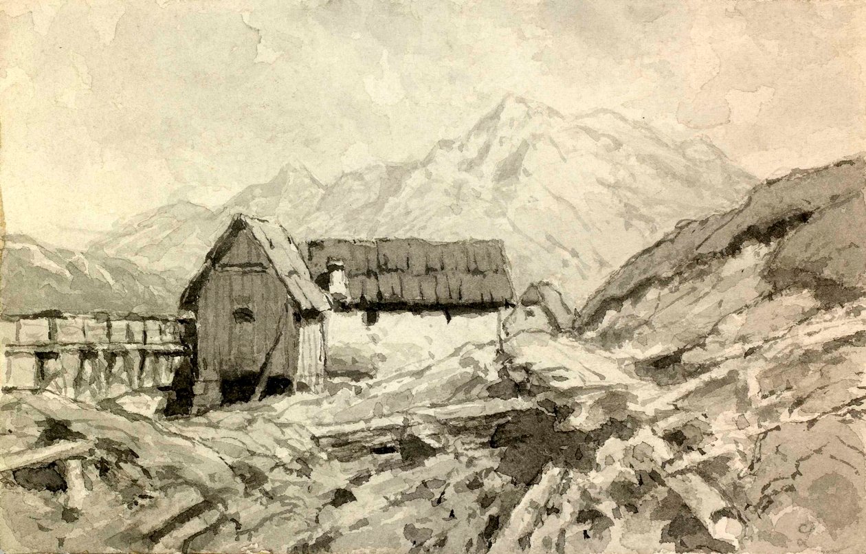 Landskab med en mølle af Ladislav Benesch