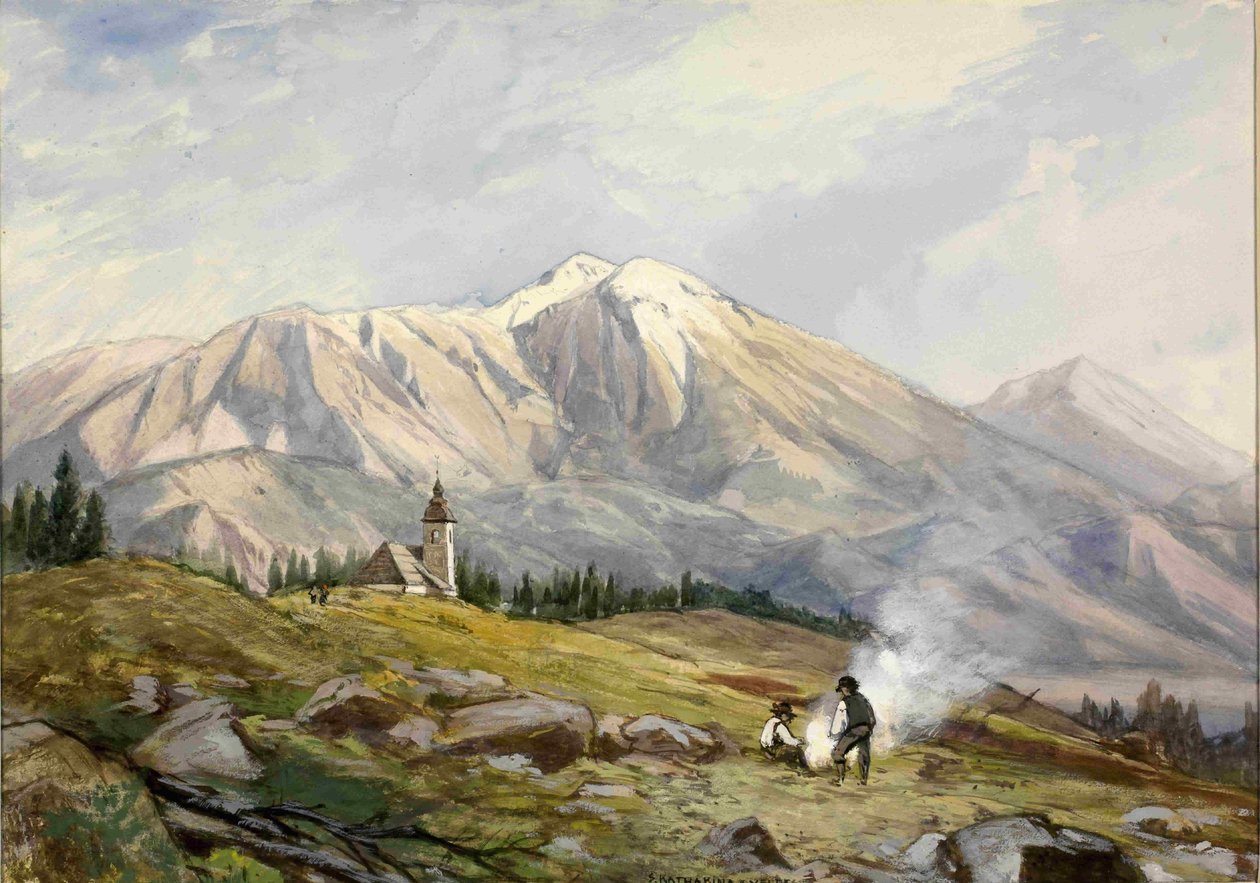 Sv. Katarina nad Zasipom nær Bledun af Ladislav Benesch