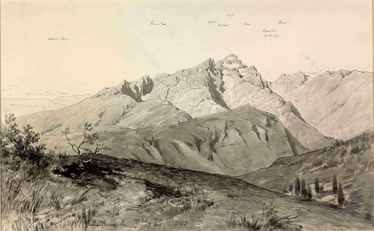 Triglav fra Golicen af Ladislav Benesch