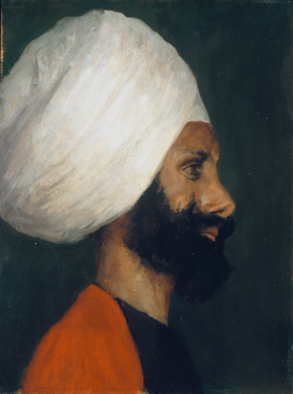 Chet Singh, en chaprassee af feltmarskal Lord Roberts, ca. 1890 af Lady Aileen Roberts