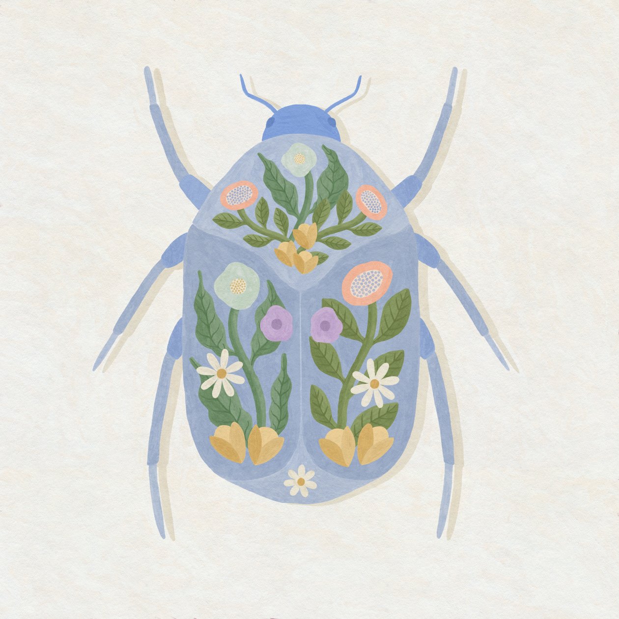 Forårsblomstrende bille, 2023 (digital) af Lady Ann de Borja